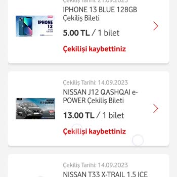 Vodafone Çekilişte Kazanamadık, Paranızı İade Edin!
