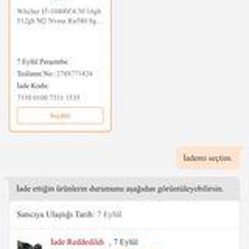 İzoly Para İade İstiyorum