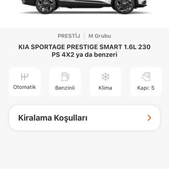 Garenta Kiralanan Aracın Olmaması ve Alt Segment Araç Sunmaları