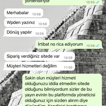 Tüketici Hakları Derneği İnformal Yayınevi WhatsApp Yöneticisi Hakaret Ve Sipariş Sorunu