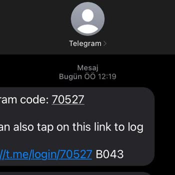 Benden Habersiz Numaram Üzerine Telegram Hesabı Açıldı