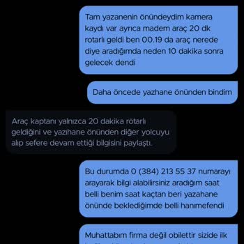 Obilet'in Firmadan Yana Tavrı Ve İade Yapmaması