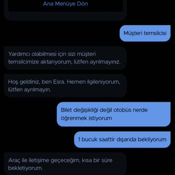 Obilet'in Firmadan Yana Tavrı Ve İade Yapmaması