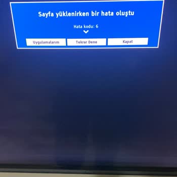Beko Smart TV Uygulama Merkezi Açılmıyor Hata Kodu 6