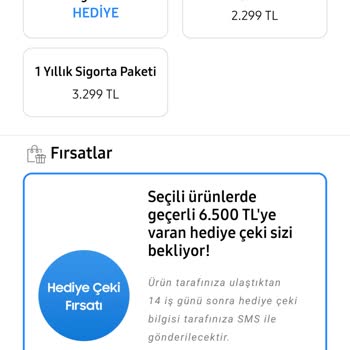 Samsung S23 Ultra Hediye Çeki +ürün Değişimi