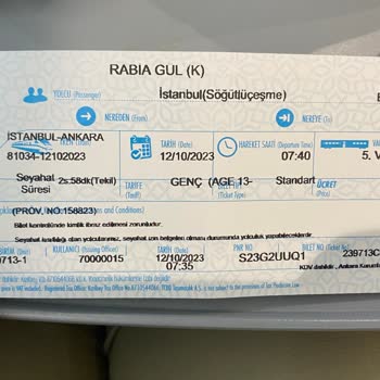 TCDD Engelli Bileti Kesmedi