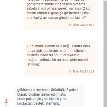Koçtaş Eksik Olduğu İçin Teslim Edilemeyen Dolap