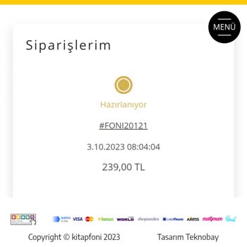 Kitapfoni Yayınevi Sipariş Gelmedi