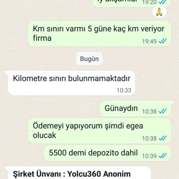 Yolcu360 Araç Kiralama Da Yaşadığımız