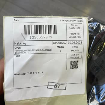 Hopi & Hummel & Koray Spor 30 Gündür Para İadesi Yapmadı Oyalıyor