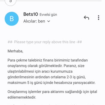 Bets10 Para Transferi Yapmıyorlar