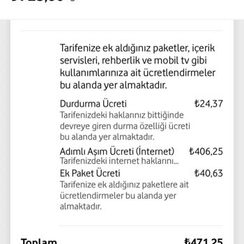Vodafone İade İşlemi İstiyorum