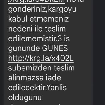 Aras Kargo Arnavutköy Şubesi Adresime Teslim Etmiyor.