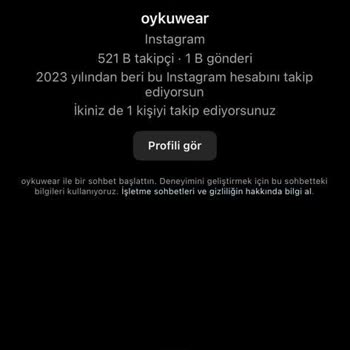 Oyku Wear İade İçin Geri Dönüş Alamadık