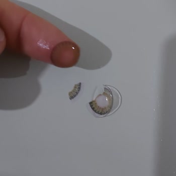 Freshlook Lens Lens Parçalandı Yırtıldı