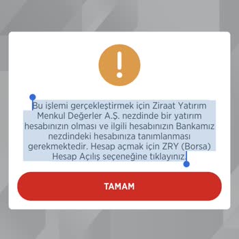 Ziraat Yatırım Yatırım Hesabımdan Para Çekemiyorum