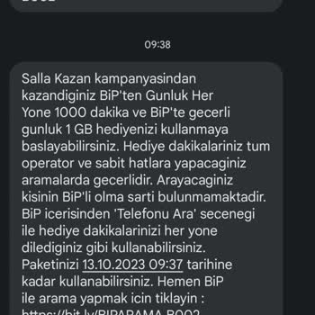 Turkcell Salla Kazan Paramı Aldı