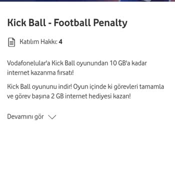 Vodafone Oyun Oynayarak İnternet Gelmesi