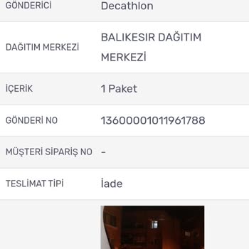 Decathlon Teslim Edilmeyen Sipariş