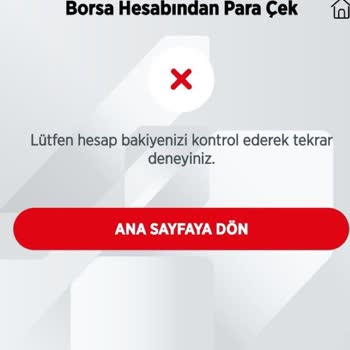 Ziraat Yatırım Borsa Hesabından Para Çekemiyorum