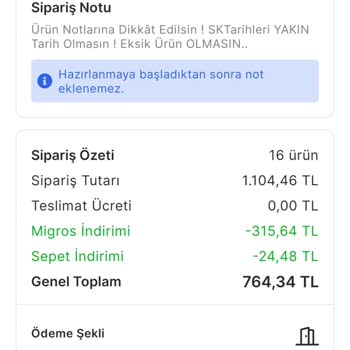Migros Bir Kerede Sorun Çıkarmayın