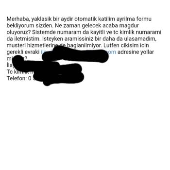 Türkiye Hayat Emeklilik BES İptali Ve Müşteri Temsilcisinin Olmaması