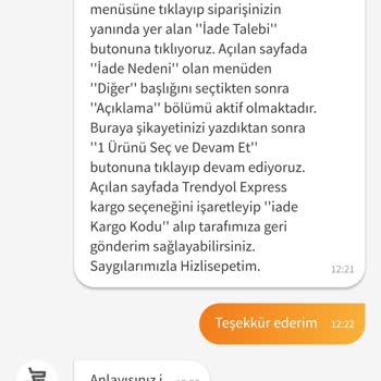Trendyol Hasarlı Ürün Teslimatı