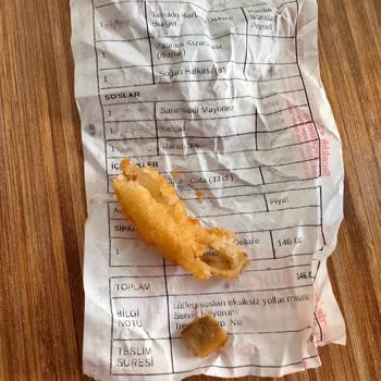 Burger King Soğan Halkası İçinden Çıkan Anlamsız Şey