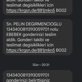 KARGOMsende Kargom Teslim Edildi Mesajı Geldi Ancak Kargom Teslim Edilmedi
