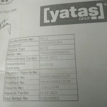Yataş Yanlış Ürün Gönderdi