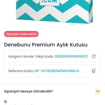 Denebunu Kutusu Gelmedi.