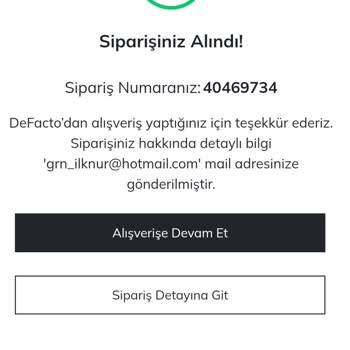 DeFacto İnternet Sitesi Kargo Gelmedi