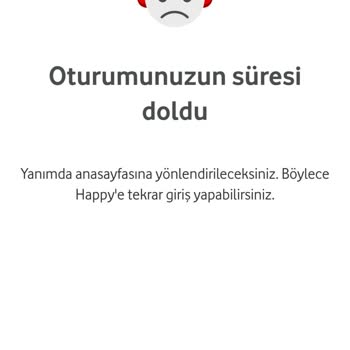 Vodafone Fatura Erken Kesiliyor Oturum Sonlandırıldı Hatası