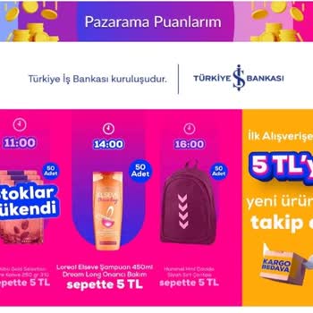 Pazarama Sitesi Olmayan 5 TL Ürün Kampanyası İnsanları Yanıltması
