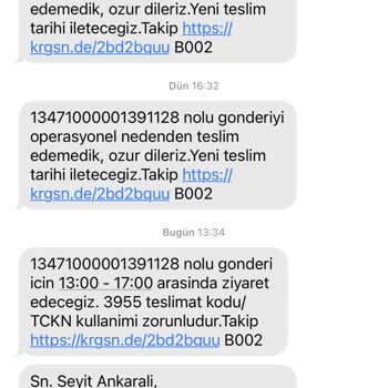 Kargomsende Firmasının Kargo Teslim Edememesi