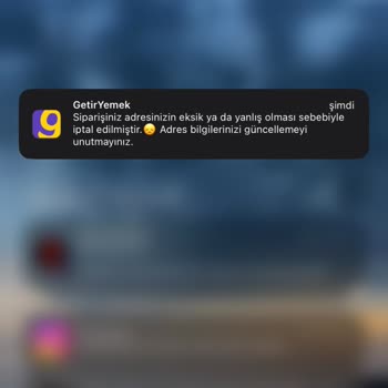 Getir Yemek Haksızlık