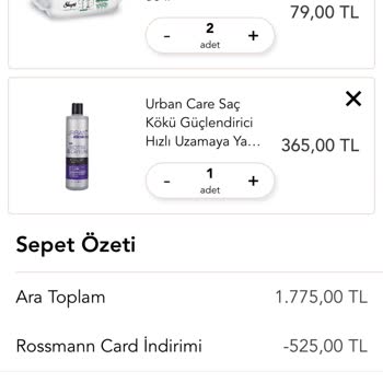 Rossmann Söylenen Fiyat İle Sepete Atılınca Fiyat Değişiyor