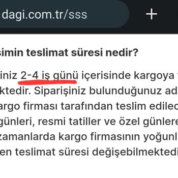 Dagi Siparişim, 13 Gündür Kargoya Verilmedi
