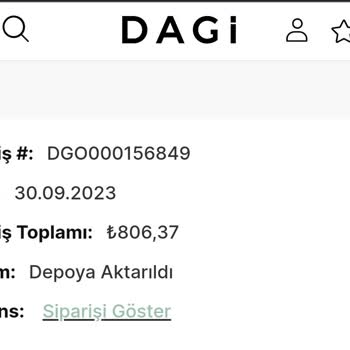 Dagi Siparişim, 13 Gündür Kargoya Verilmedi