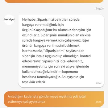 Trendyol Ürün Zamlandığı İçin Siparişimi Göndermiyor