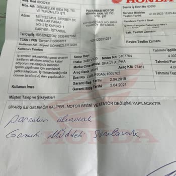 Honda Space Alfa Kalitesi