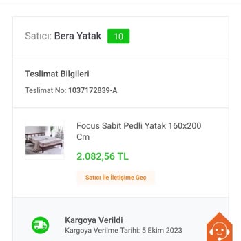 Koçtaş Satın Alınan Ürünün Teslim Edilmemesi