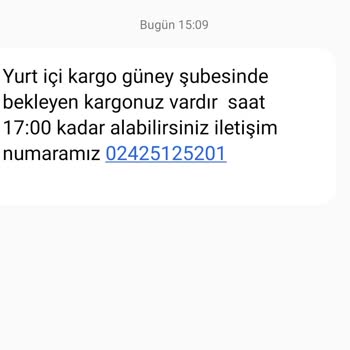 Yurtiçi Kargo Kendi Gel Al Noktasına Kargo Getiremeyen Şube:)