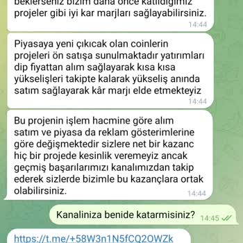 Telegram Token Alim Satımı On Satış