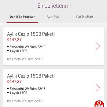 Vodafone Ek Paket Aktivasyonunda Yaşanan Teknik Sorun