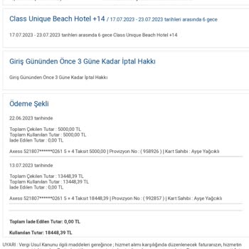 Class Beach Hotel Class Beach Otel Marmaris'te Konakladık Mala Zarar Eğitimsiz Eleman