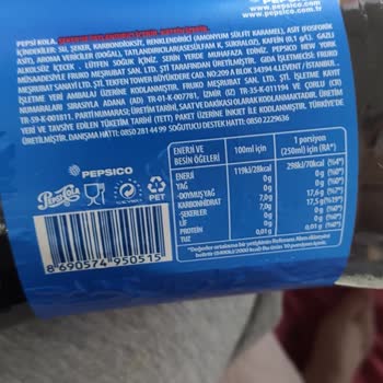 Pepsi Kolanın Çok Az Asiti Var