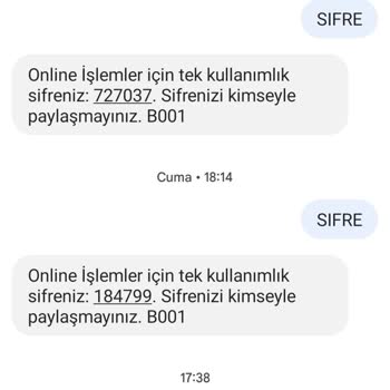 Türk Telekom 9520 Şifre Yazıp Gönderince Şifre Vermiyor