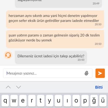 KFC İade Edilmeyen Ücret