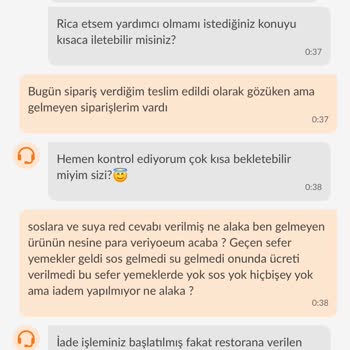 KFC İade Edilmeyen Ücret